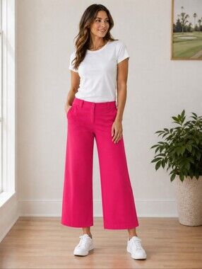 Nike Golf Dri-FIT Hot Pink Cropped Wide Leg Pants Size 12